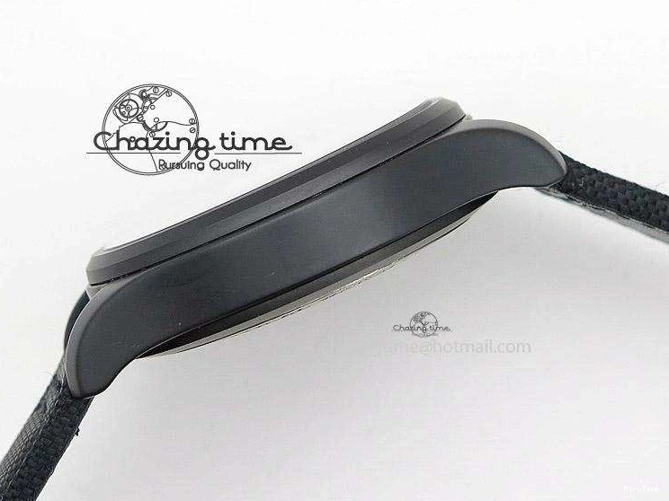 MIROTIME 0107 Durable Big Pilot 5019 Ceramic Case Black Dial Green Markers Asian 23J 7396